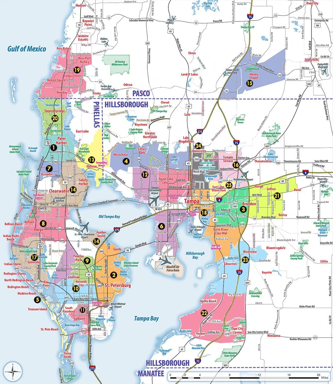 San Francisco bay area postnummer kart