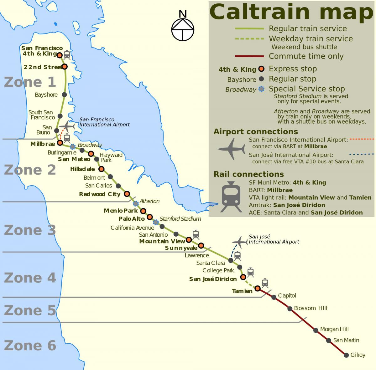 San Francisco caltrain kart
