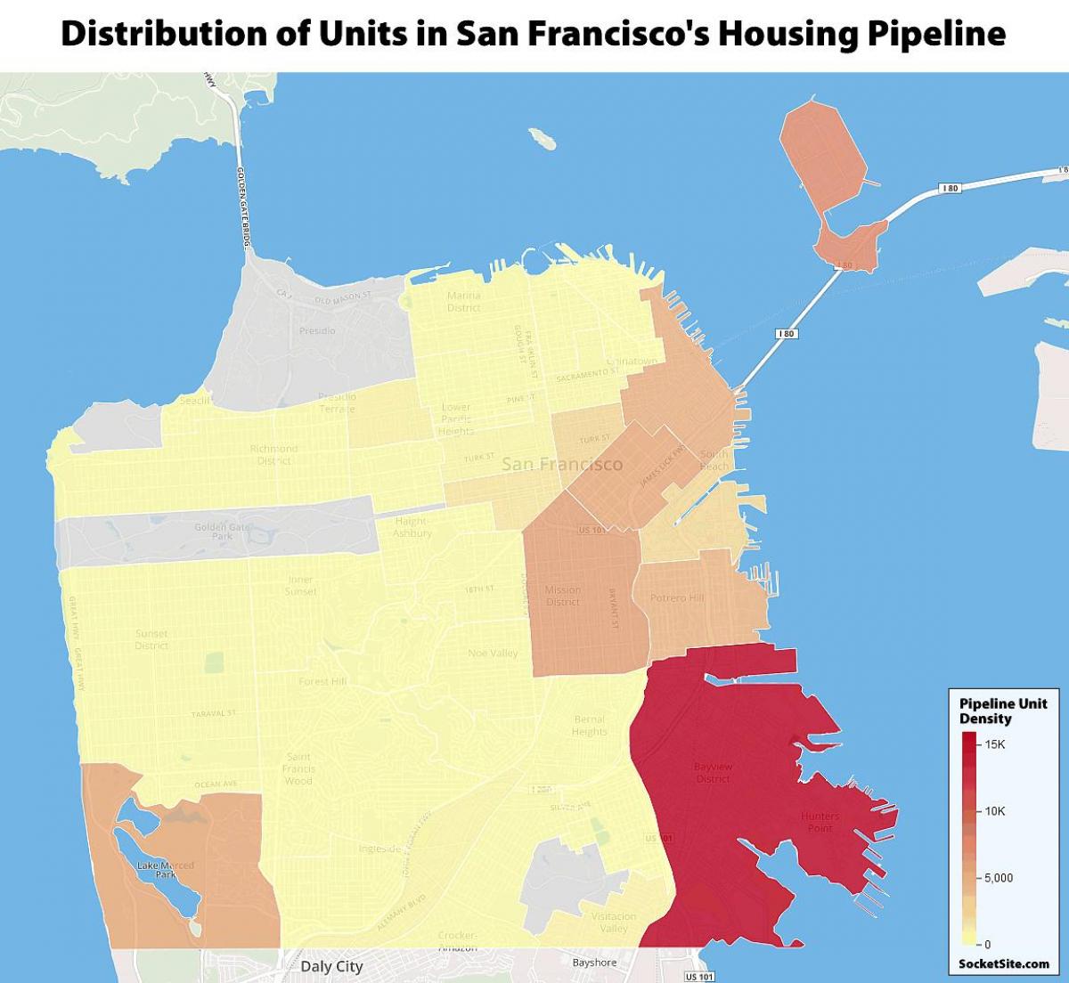 San Francisco offentlige boliger kart