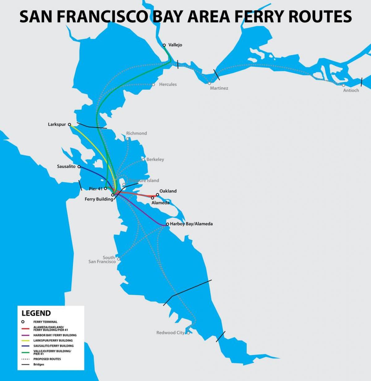 San Francisco bay ferge kart