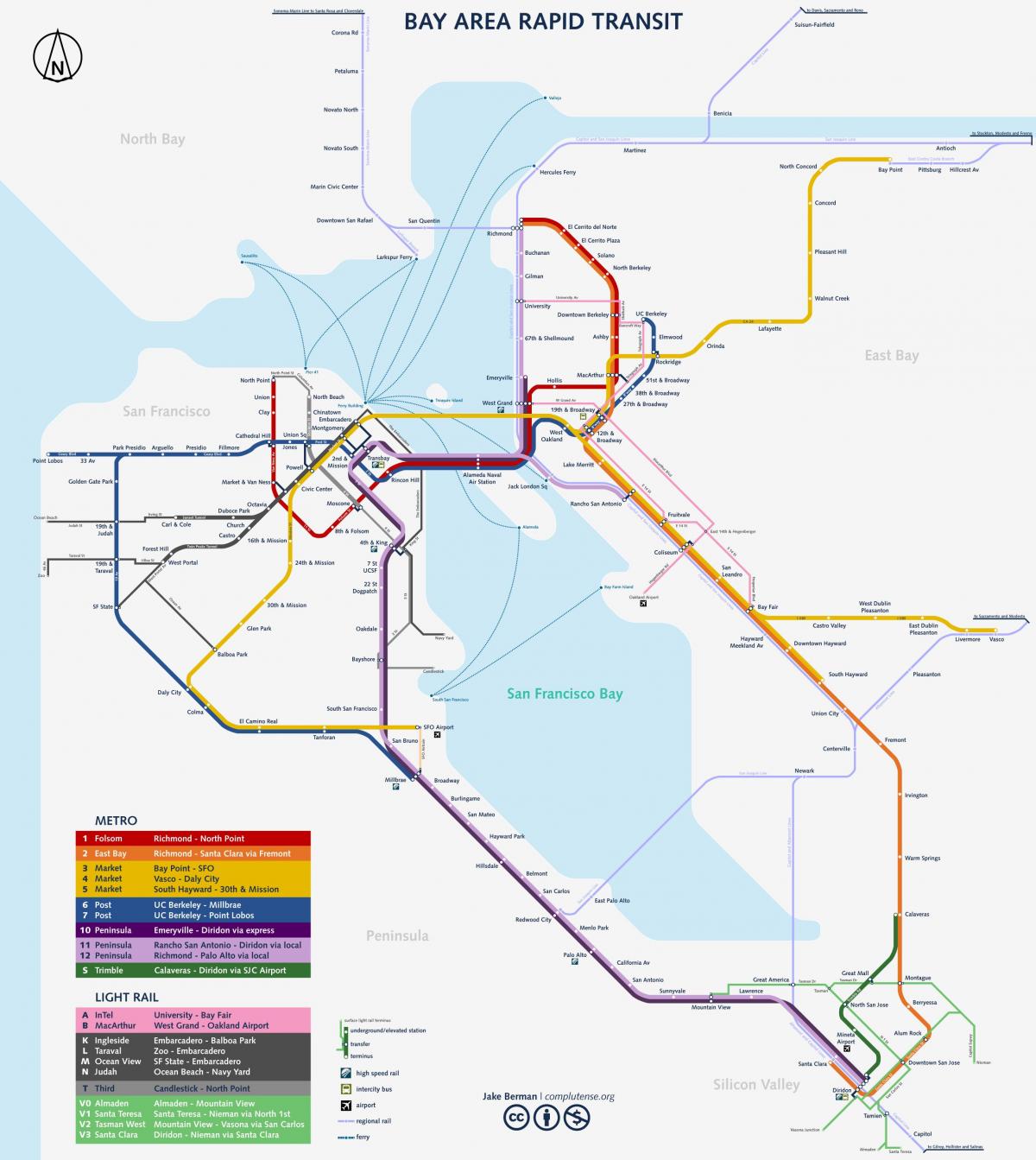 San Francisco subway system kart
