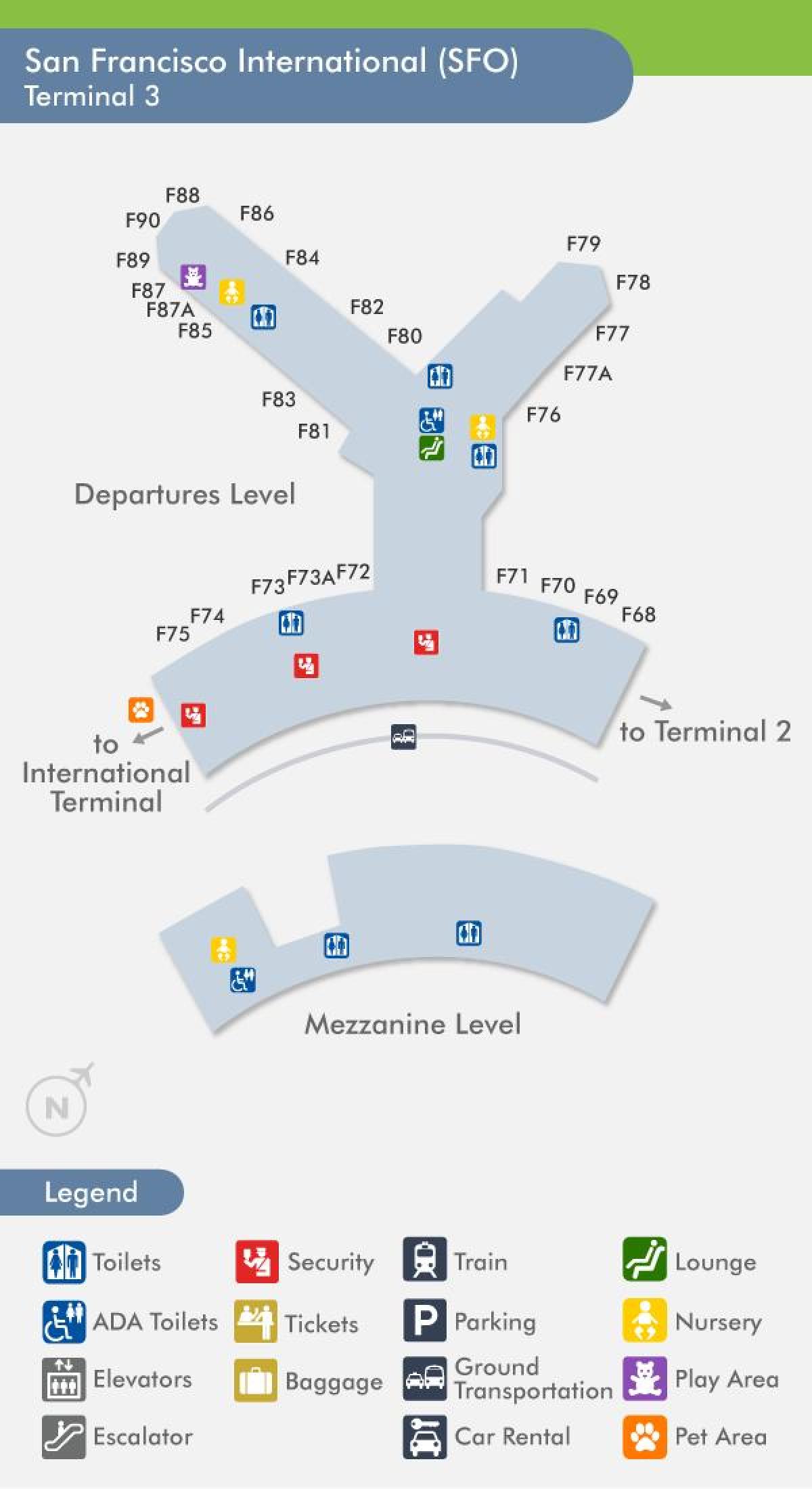 SFO airport terminal 3 kart