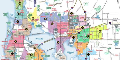 San Francisco bay area postnummer kart