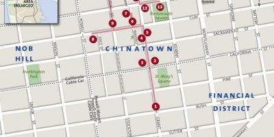 Kart chinatown i San Francisco