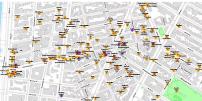 Kart av gay-området i San Francisco 