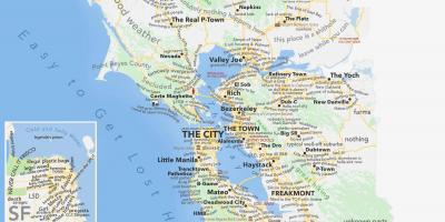 San Francisco områder kart