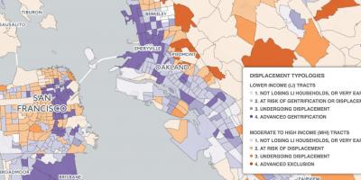 Kart av San Francisco gentrification