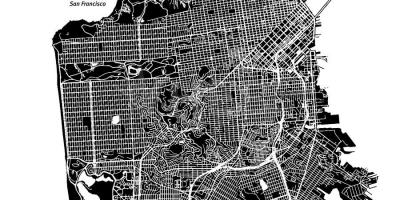Kart av San Francisco vektor
