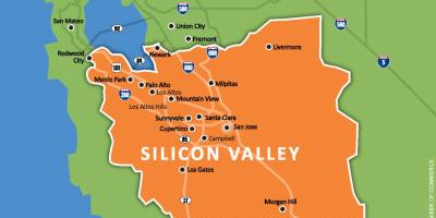 Silicon valley i verden kart